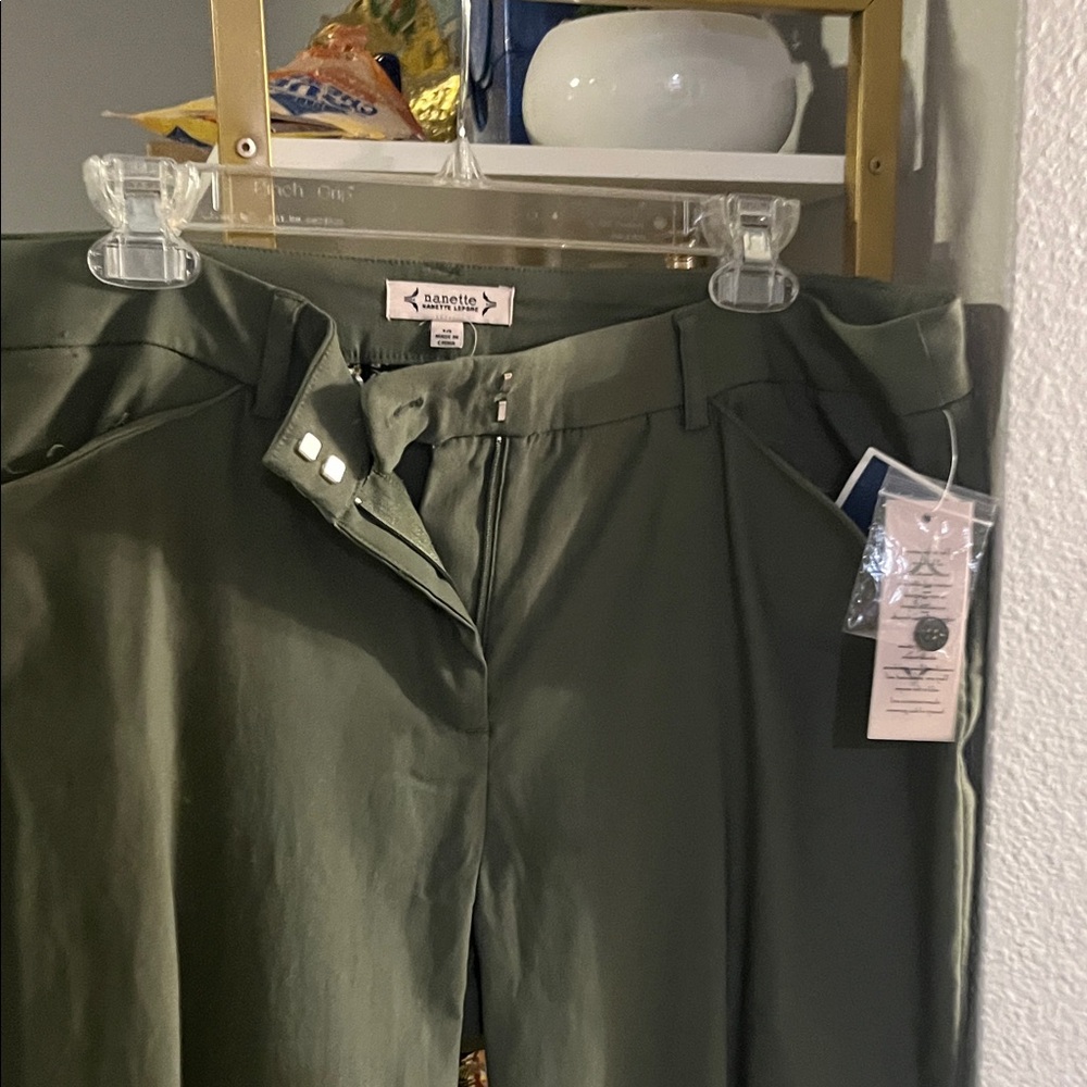 Nanette Lepore Olive Green Trousers